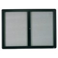 Aarco Aarco Products RAB3648BL Enclosed Bulletin Board with Sleek Radius Design - Graphite RAB3648BL